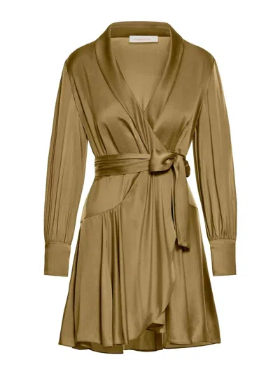 ZIMMERMANN SILK WRAP DRESS