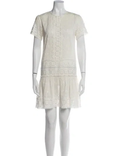 Pre-owned Zimmermann Vintage Mini Dress In White