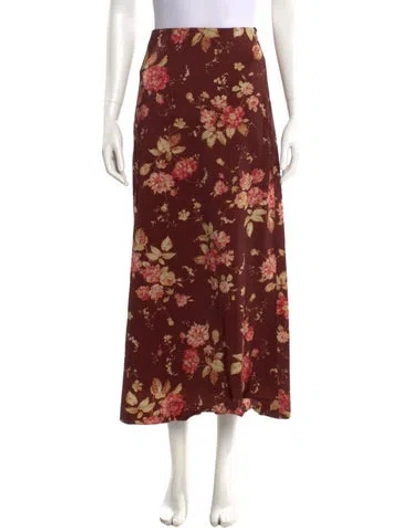 Pre-owned Zimmermann Virgin Wool Midi Length Skirt In Multi
