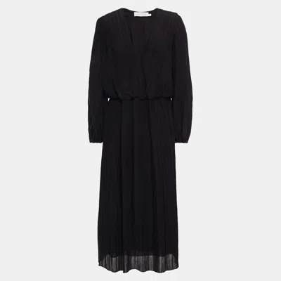 Pre-owned Zimmermann Viscose Midi Dress 2 In Black