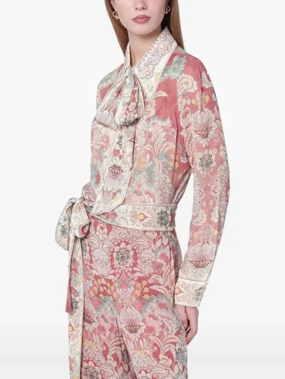 Zimmermann Viscose Shirt In Pink