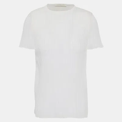Pre-owned Zimmermann Viscose Short Sleeved Top 0 In White
