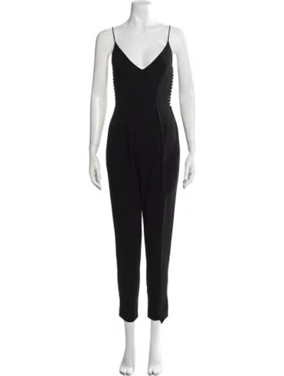 Pre-owned Zimmermann V-neck Jumpsuit In Black