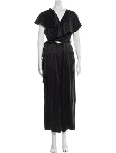 Pre-owned Zimmermann V-neck Jumpsuit In Blue