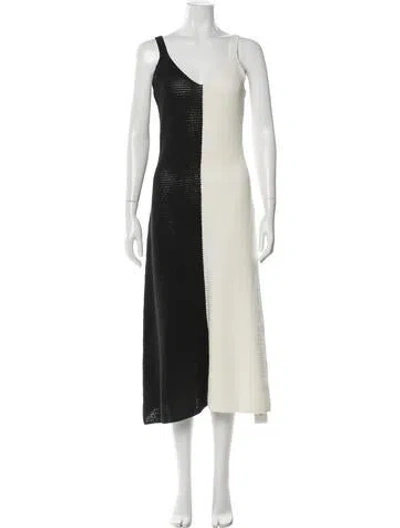 Pre-owned Zimmermann V-neck Midi Length Dress In Gray