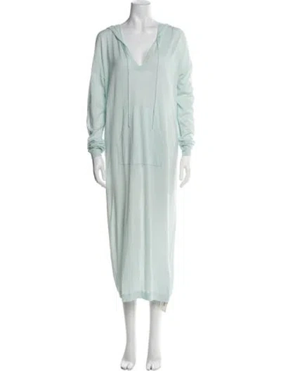 Pre-owned Zimmermann V-neck Midi Length Dress In Green
