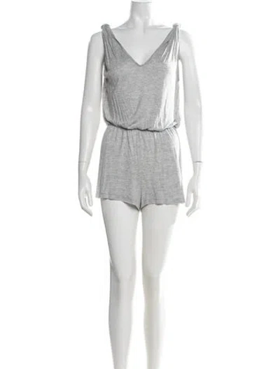 Pre-owned Zimmermann V-neck Romper In Pink