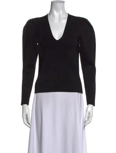 Pre-owned Zimmermann V-neck Sweater In Black