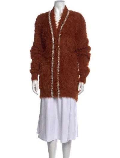 Pre-owned Zimmermann V-neck Sweater In Brown