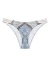 Zimmermann Wanderlust Scoop Lycra Bikini Bottom In Blue