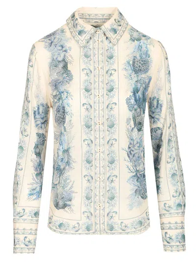 Zimmermann Wanderlust Body Shirt Shirts Blue In Neutral