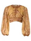 Zimmermann Wanderlust Bodysuit In Multicolor