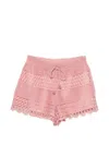 Zimmermann Wanderlust Crocheted Cotton-blend Shorts