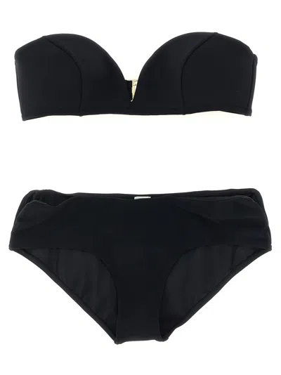 Zimmermann Wanderlust Curve Bikini In Black
