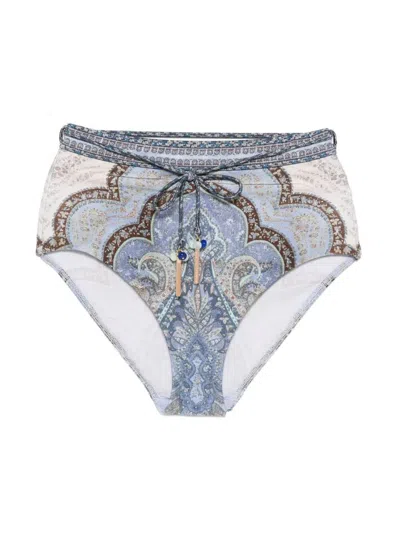 Zimmermann "wanderlust" High Waist Pant Clothing In Multi