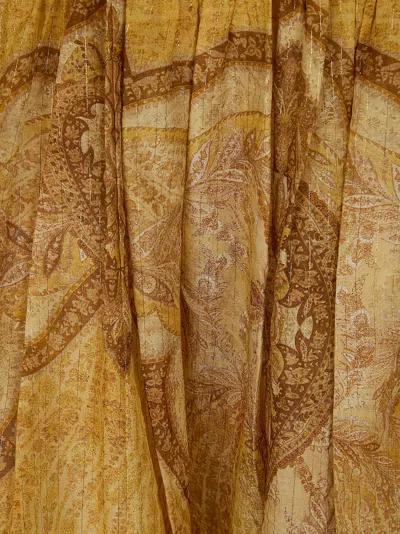 Zimmermann Wanderlust Belted Pleated Printed Cotton Maxi Skirt In Multi