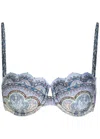 Zimmermann Wanderlust Patterned Bikini Top In Multi