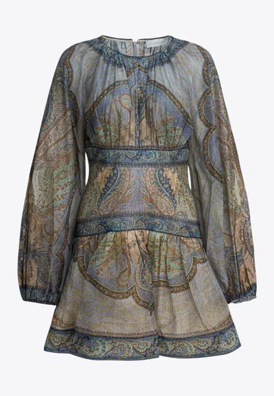 ZIMMERMANN WANDERLUST PRINTED MINI DRESS