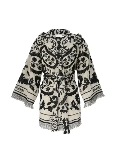Zimmermann Wanderlust Robe In Black