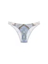 Zimmermann Wanderlust Scoop Lycra Bikini Bottom In Blue