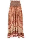 Zimmermann Wanderlust Patterned Silk Maxi Skirt In Multi