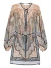 Zimmermann Wanderlust Silk Tunic In Blue