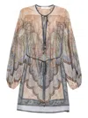 Zimmermann Wanderlust Silk Tunic In Multi