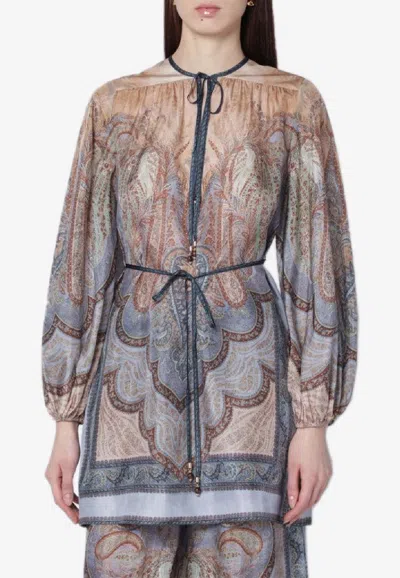 ZIMMERMANN WANDERLUST TAPESTRY PRINT BLOUSE