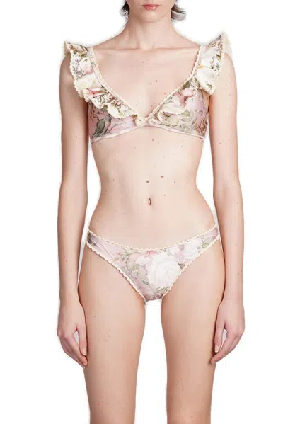 ZIMMERMANN ZIMMERMANN WAVERLY CROCHET FRILL BIKINI SET