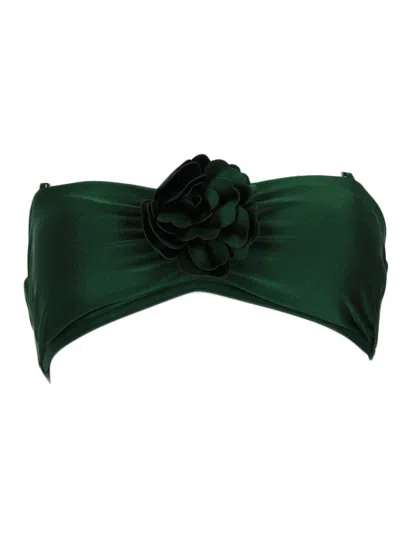Zimmermann Waverly Flower Bandeau Bra With Central Floral Embellishment In Multi