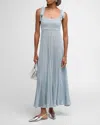 ZIMMERMANN WAVERLY METALLIC TIE DRESS