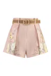 ZIMMERMANN ZIMMERMANN WAVERLY PRINTED LINEN SHORTS