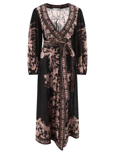 ZIMMERMANN ZIMMERMANN "WAVERLY WRAP" MIDI DRESS