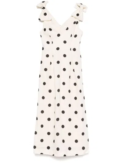 Zimmermann Crush V Neck Midi Dress In Multicolor