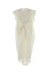 Zimmermann White Linen Blend Balance Dress In White