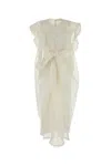 Zimmermann White Linen Blend Balance Dress In White