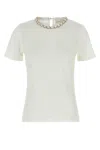 Zimmermann Illuminate Embellished Tee In Ivory In White