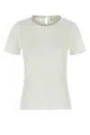 Zimmermann Illuminate Embellished Tee In Ivory In White