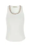 Zimmermann White Stretch Cotton Illuminate Tank Top In White