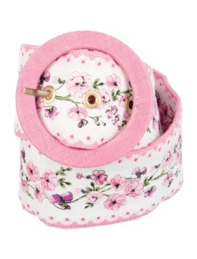 Pre-owned Zimmermann Wide Belt In Pink