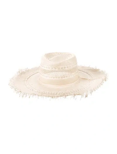 Pre-owned Zimmermann Wide Brim Hat. In Neutral