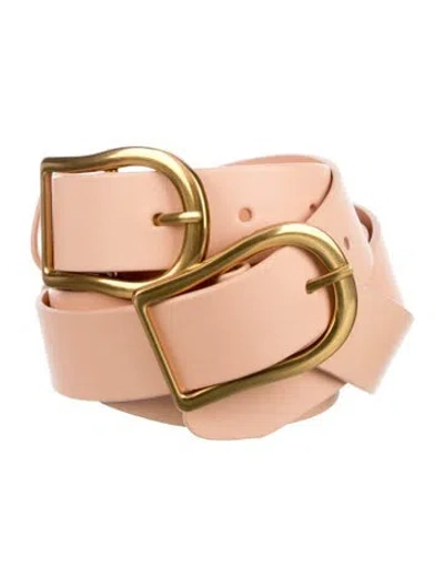 Pre-owned Zimmermann Wide Leather Belt In Orange