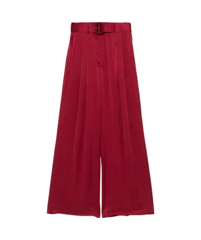 Zimmermann Wide-leg Casual Pants In Red