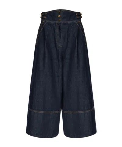 Zimmermann Wide Leg Jeans In Blue