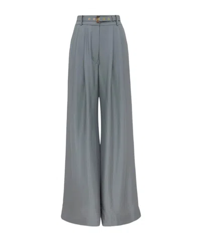 Zimmermann Wide Leg Pant In Blue