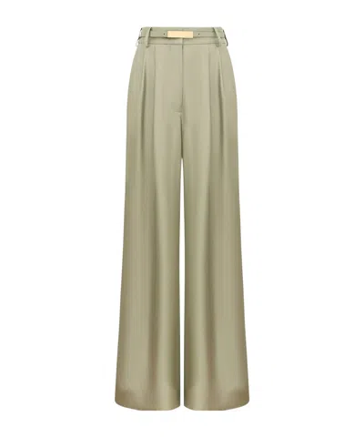 Zimmermann Wide Leg Pant In Green