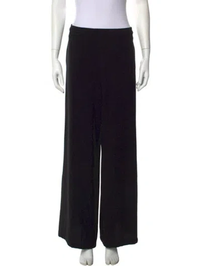 Pre-owned Zimmermann Wide Leg Pants In Black
