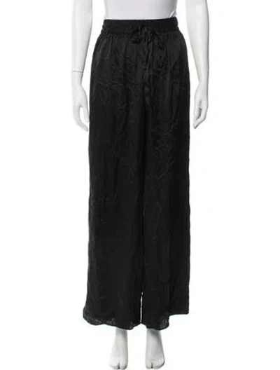Pre-owned Zimmermann Wide Leg Pants In Black
