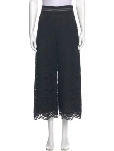 Pre-owned Zimmermann Wide Leg Pants In Black