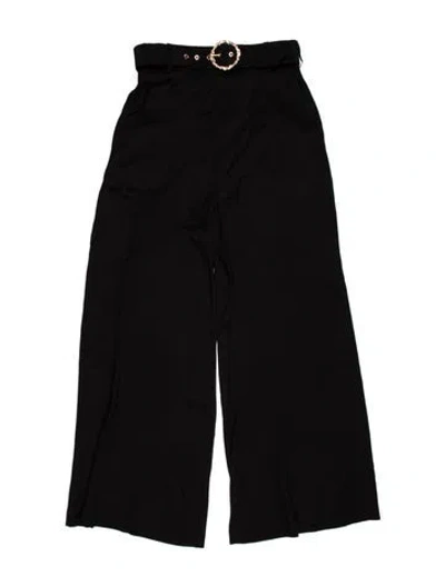 Pre-owned Zimmermann Wide Leg Pants In Black